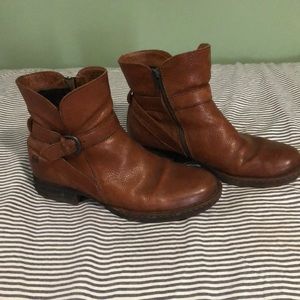 Born leather booties